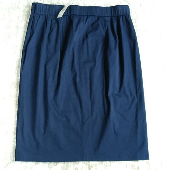 NEW Lane Bryant Grommet Lined Pencil Skirt 14 Navy Blue - Picture 8 of 13